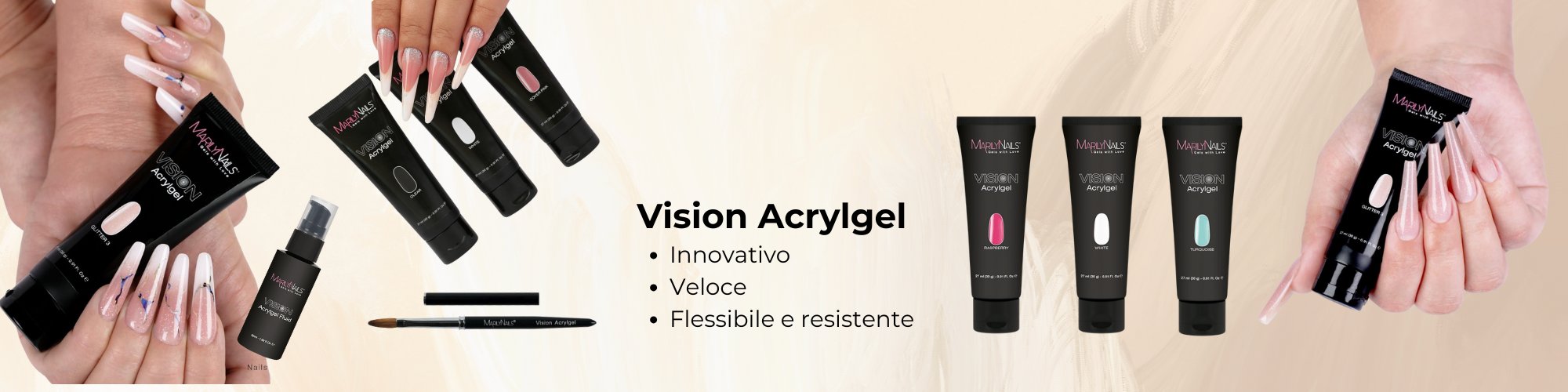 Vision Acrylgel, costruttore ibrido tra gel e acrilico