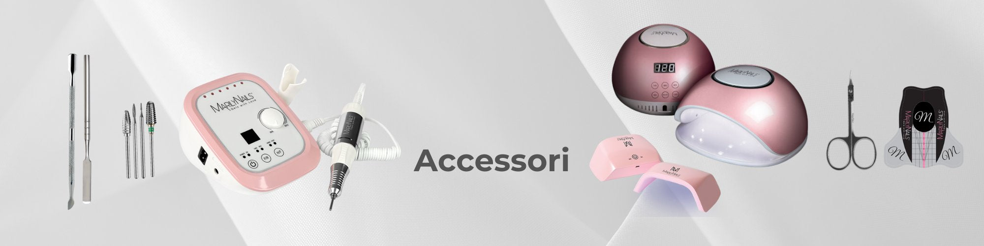 Accessori, frese e lampade per onicotecniche