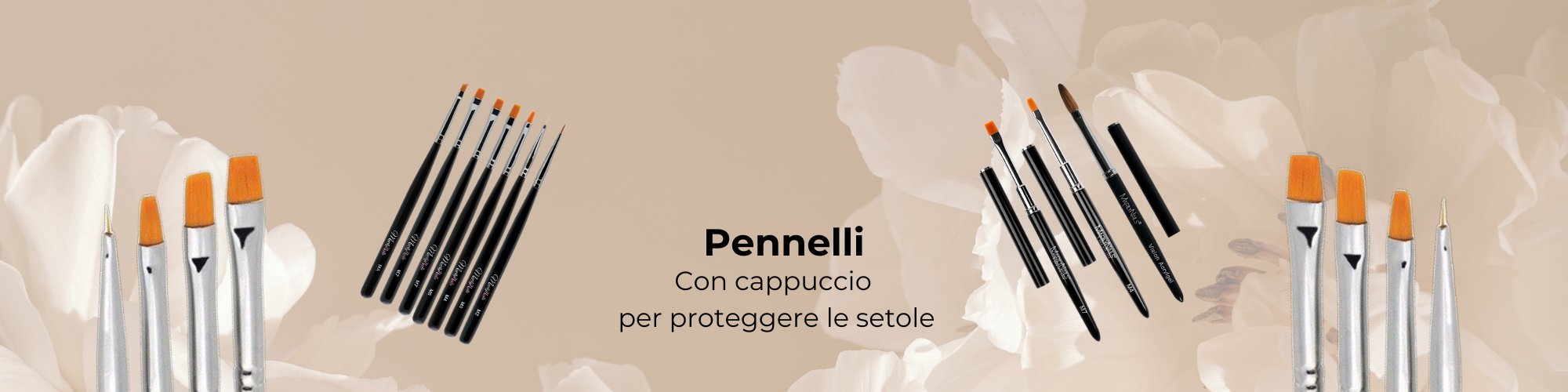 Gamma di pennelli professionali